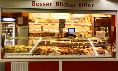 Der Bäcker Eifler am Willy-Brandt-Platz in Frankfurt