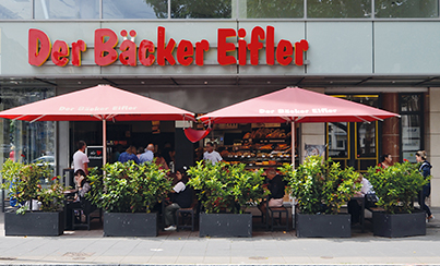 Der Bäcker Eifler in der Frankfurter Innenstadt am Roßmarkt